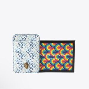 NWT Kurt Geiger White and Blue Card Holder